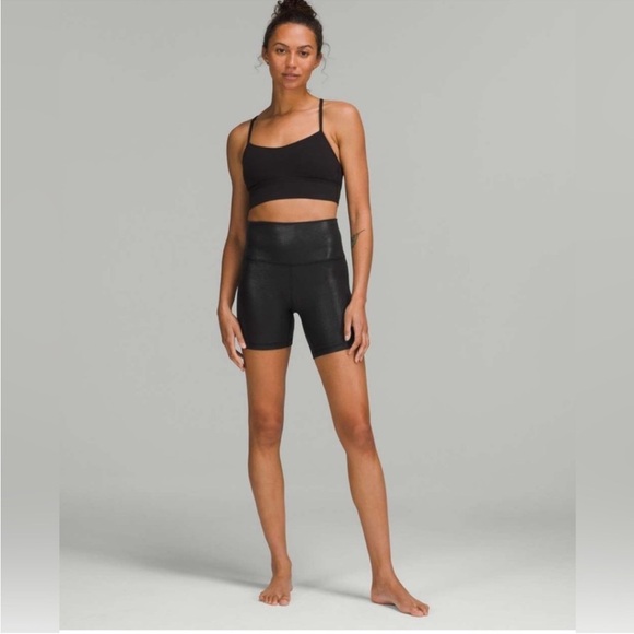 Lululemon Align High-Rise Bike Shorts Shine
Radiate Foil Print Black Sparkle - Picture 1 of 12
